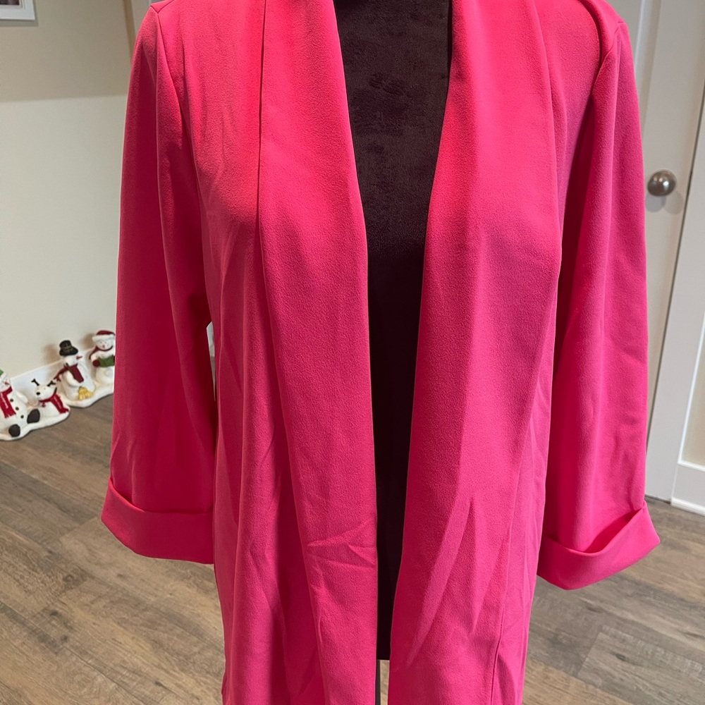 JODIFL Bold Pink Open Blazer
